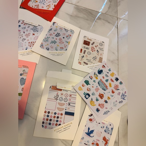 Archer and Olive sticker sheets - Picture 3 of 12